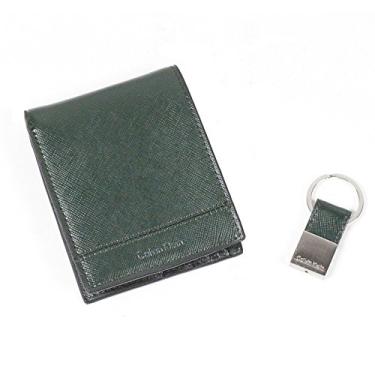 Imagem de Calvin Klein 79535 Conjunto de porta-chaves e carteira dobrável de couro, Pne, tamanho �nico