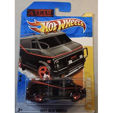 Imagem de Hot Wheels A Team Van Preto 2011 Escala 1:64 6x4x2 cm Carro de Brinquedo Masculino Adulto Unissex