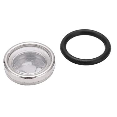 Imagem de Vidro de mira de freio, embreagem de freio de motocicleta cilindro mestre reservatório de vidro dianteiro traseiro universal substituição (1,2 cm)