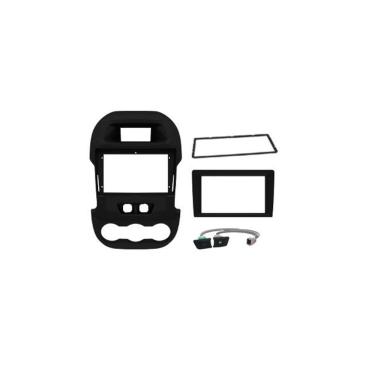 Imagem de Moldura 9" e 7" Ford Ranger Xl Xls 12 à 15 Com Botão e Chicote - Preta