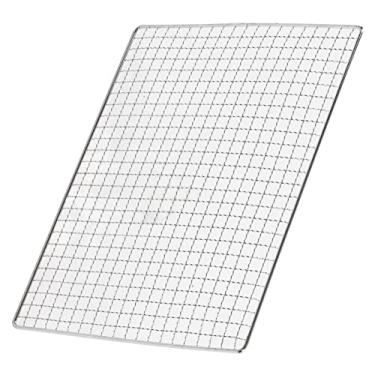 Imagem de Tapete de arame para churrasco, rede de aço inoxidável para churrasco, grelha para fogueira, grelha, grelha, grelha, grelha antiaderente, para lareira, rede multifuncional para churrasco, piquenique, campismo