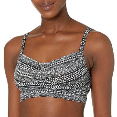 Imagem de Cosabella Sutiã feminino Say Never estampado curvilíneo Sweetie, Geo, preto, branco, P