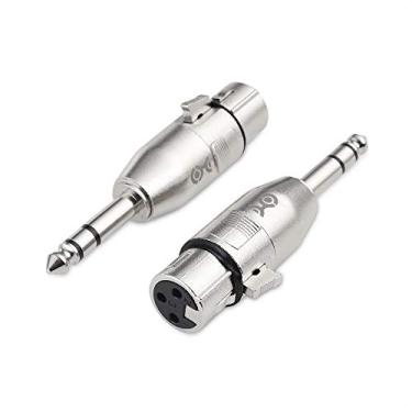 Imagem de Cable Matters Pacote com 2 adaptadores TRS para XLR de 6,35 mm - macho para fêmea