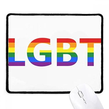 Imagem de Mousepad LGBT Transgênero Bisexuals Support Tapete de borracha para jogos