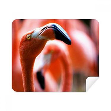 Imagem de Pano de limpeza de tela para telefone animal selvagem flamingo organismo terrestre 2 peças tecido de camurça