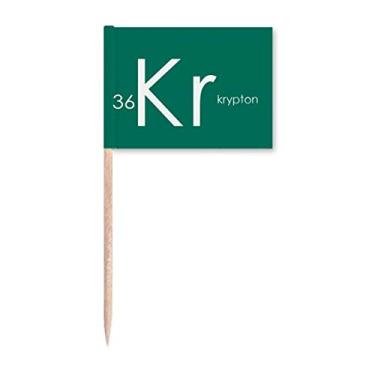 Imagem de Tabela de menstruação elementos químicos krypton gás raro marcadores marcadores decoração de festa