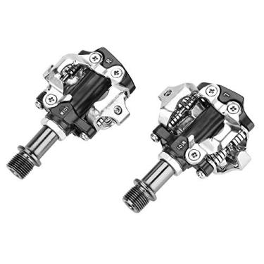 Imagem de Pedais de bicicleta de montanha com travamento automático, pedais de bicicleta de estrada pedais de bicicleta de alta resistência, design de travamento automático antiderrapante para