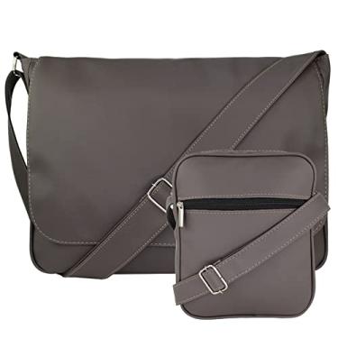 Imagem de Kit Bolsa Pasta Carteiro Masculina Tiracolo E Shoulder Bag