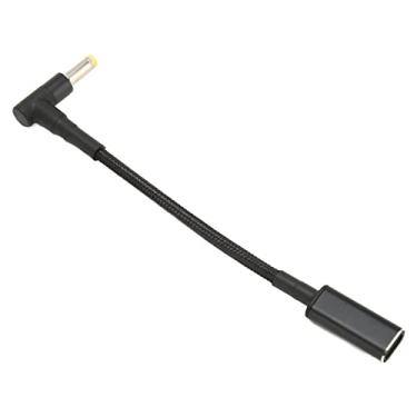 Imagem de Cabo Carregador de Laptop, USB Tipo C Fêmea para Cabo Adaptador Macho de 4,8 X 1,7 Mm Prático E Conveniente Chip PD E MARK para Casa