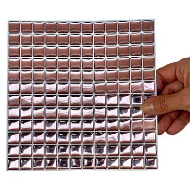 Imagem de Pastilha Adesiva, Mini Rose Gold, 4 unidades, Cromo Sign, 18.5X18.5X0,2