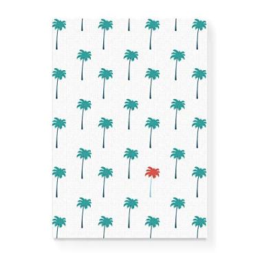 Imagem de Arte Maníacos Quadro Decorativo em Tela Canvas Coqueiros Textura - 23x16,25cm