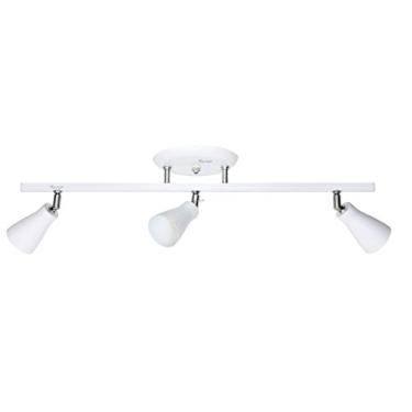 Imagem de SPOT SOBREPOR EM ALUMINIO E - 27 520 3 TRILHO BRANCO