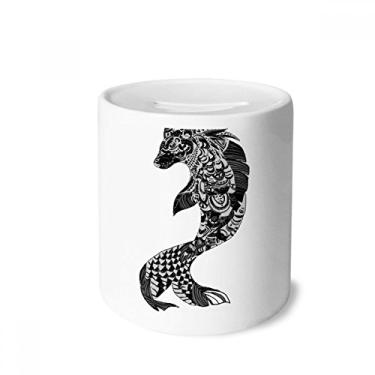 Imagem de DIYthinker China obra-prima montanhas rios desenhando dinheiro caixa caixa cerâmica porta-moedas presente cofrinho