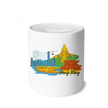 Imagem de DIYthinker China Hong Kong Victoria caixa de dinheiro caixa de cerâmica porta-moedas presente de cofrinho