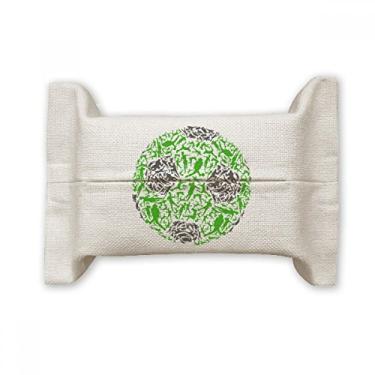 Imagem de Bolsa de linho de algodão com suporte de cobertura de papel para pessoas esportivas de futebol