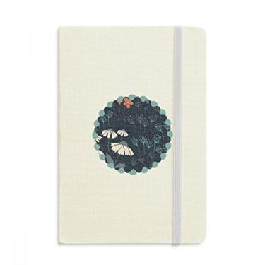 Imagem de Caderno de pintura de plantas em pó azul com flores oficiais em tecido rígido diário clássico