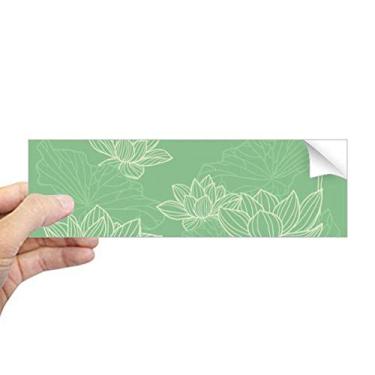 Imagem de DIYthinker Adesivo retangular de flor de lótus para janela para notebook