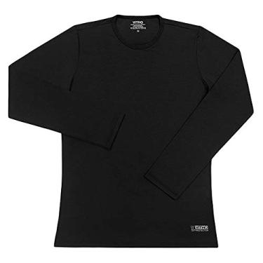 Imagem de Camiseta Feminina com Proteção Solar UV 50+ Manga Longa Preto Vitho