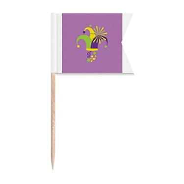 Imagem de Chapéu de carnaval Rio Brasil, bandeiras de palito de palhaço, marcação para festas, bolos, alimentos, queijo