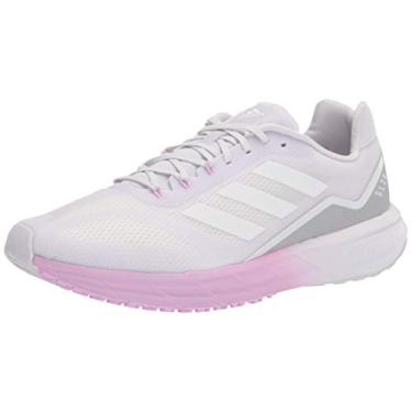 Imagem de adidas Tênis de corrida feminino SL20, Cinza escuro/branco/lilás, 11