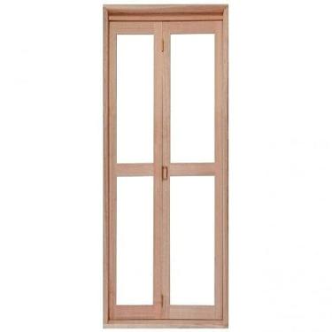 Imagem de Portas Camarão para Vidros Inteiros Sanfona à Direita Rondosul Natural