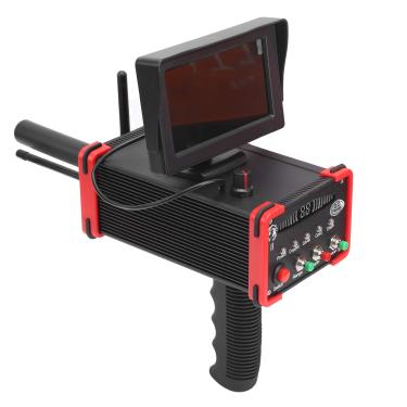 Imagem de BHDK Detector de metais, profissional portátil 1500M4921Ft detector de ouro de longo alcance pinpointer alta sensibilidade 25 m 82 pés profundidade 12 V 1000-1600 Mah localizador de metais subterrâneos presente (EUA)