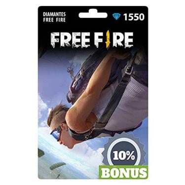 Free Fire - 2.180 Diamantes + 10% de Bônus