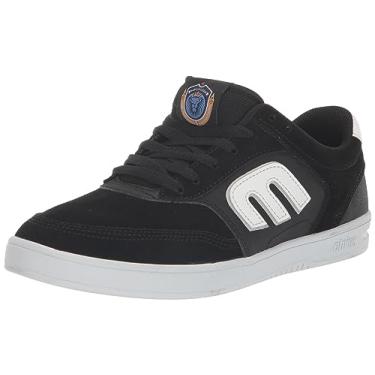 Imagem de Etnies Tênis masculino de skate The Aurelien de cano baixo, Preto/branco, 38