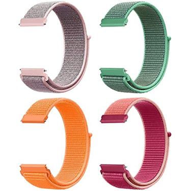 Imagem de Hoopyeecase 20mm Quick Release Pulseiras de relógio Compatível para Samsung Galaxy Watch 42mm/Samsung Active 2 44mm 40mm/Gear S2 Classic/Garmin Vivoactive 3 Nylon Substituição Correia Esportiva