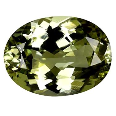 Imagem de 2,28 ct Certificado AIG Forma Oval (10 x 7 mm) Tanzanita Amarela Não Aquecida Pedra Natural Solta, Large, pedra preciosa, Tanzanita