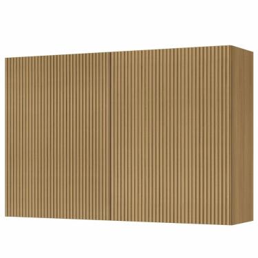 Imagem de Armário Aéreo Nesher Rainha em MDF 15mm com 2 Portas e 1 Prateleira - 120cm de largura