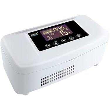 Imagem de Mini Refrigerador Portátil Para Diabéticos, Refrigerador De Insulina, Refrigerador Médico Compacto, Caixa De Resfriamento Médico 189x82x74mm Com Display LED Para Viagens De Acampamento Em Veículos