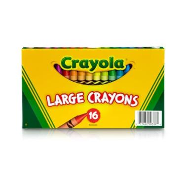 Imagem de Crayola Giz de cera grande, cores clássicas, 16 unidades
