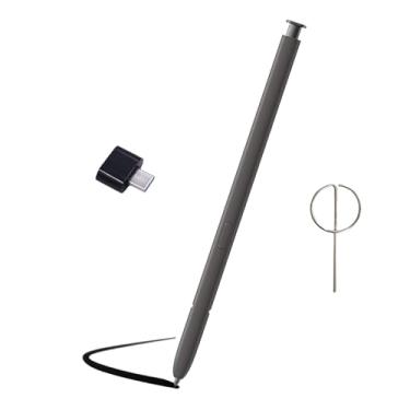 Imagem de Generic Caneta de substituição para Galaxy S24 Ultra S para Samsung Galaxy S24 Ultra S Pen sem Bluetooth para Samsung Galaxy S24 Ultra 5G Stylus Pen com pino de ejeção (cinza escuro) conversor tipo C