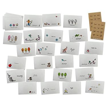 Imagem de Pacote com 24 Cartas Exclusivas com Envelopes da Sugartown Greetings Thank You Notes