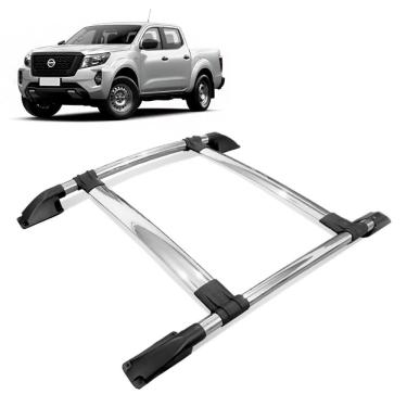 Imagem de Rack de Teto Bagageiro Frontier 2017 a 2023 Tubolar Cromado