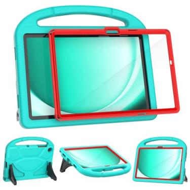 Imagem de VICVOL Capa infantil para Samsung Galaxy Tab A9 Plus 11 polegadas 2023 (SM-X210/X216/X218), capa para tablet Galaxy A9+ com protetor de tela integrado, capa com alça à prova de choque para crianças