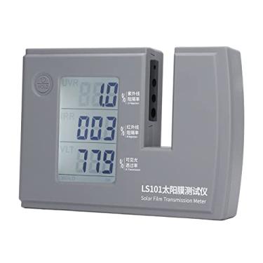 Imagem de Medidor de Transmissão de Filme Solar, Medida de Taxa de Rejeição de UV e IR, Transmitância de Luz Visível, Design de Caminho de Luz Paralelo, Calibração Em Tempo Real, Bloqueio