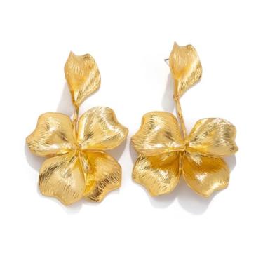 Imagem de Brincos de folha de pérola delicados brincos de pérola falsa brincos de folha folheados a ouro prata brincos gota para mulheres adolescentes joias de aniversário presente, Zinco, Sem pedra preciosa