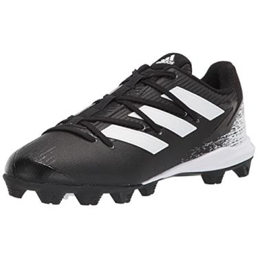 Imagem de Adidas Tênis de beisebol Afterburner 8 para meninos, Preto/branco/branco, 5.5 Big Kid