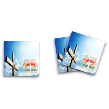 Imagem de Butler in the Home Sticky Notes Pacote com 12 7,6 cm x 7,6 cm, 50 folhas por bloco, Only God Can Judge Me Cross, blocos de notas engraçados fofos, papel planejador de diário de papelaria