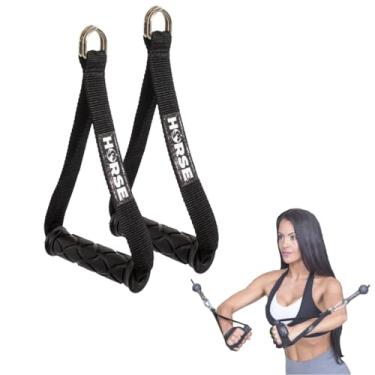 Imagem de Puxador De Mão Horse Fitness Alça Para Cross Over Pilates Remada Academia polia Pulley