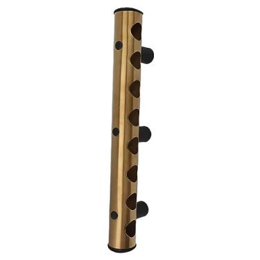 Imagem de Rack de Vinho Montado na Parede, Suporte de Vinho de Parede de Aço Inoxidável Com 8 Furos Rack de Exibição de Vinho para Decoração de Casa e Cozinha (Ouro)