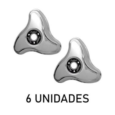 Imagem de Calota Aro 16/17,5 3 Pontas Alta Helicoidal p Rodoar - 6 Un - Fabbof