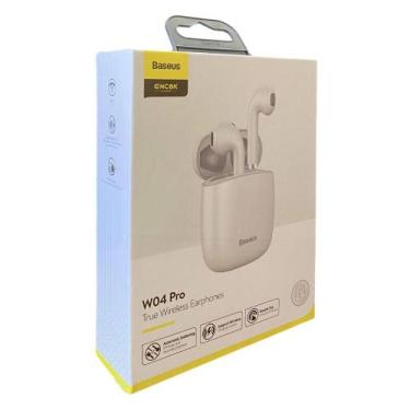 Imagem de Fone de Ouvido In-ear Bluetooth 5.0 Sem Fio Baseus W04 Pro Branco