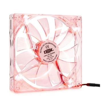 Imagem de Cooler fan ventoinha 140mm transparente acrílico com iluminação led co