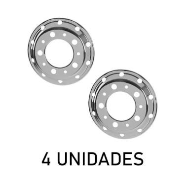 Imagem de Calota Americana Dianteira Aro 22,5 c Rodoar Aberta - 4 Un - Fabbof