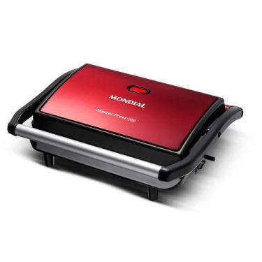 Imagem de Grill e Sanduicheira Mondial Press Ceramic - Mondial Portateis, Preto 