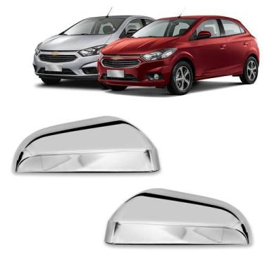 Imagem de Par Aplique Cromado para Capa Retrovisor Onix Prisma 2013 2014 2015 20