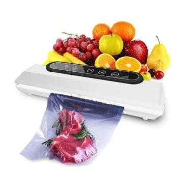 Imagem de Seladora A Vacuo 220v Eletrica Sela Conserva Liquido Alimento Carne Le